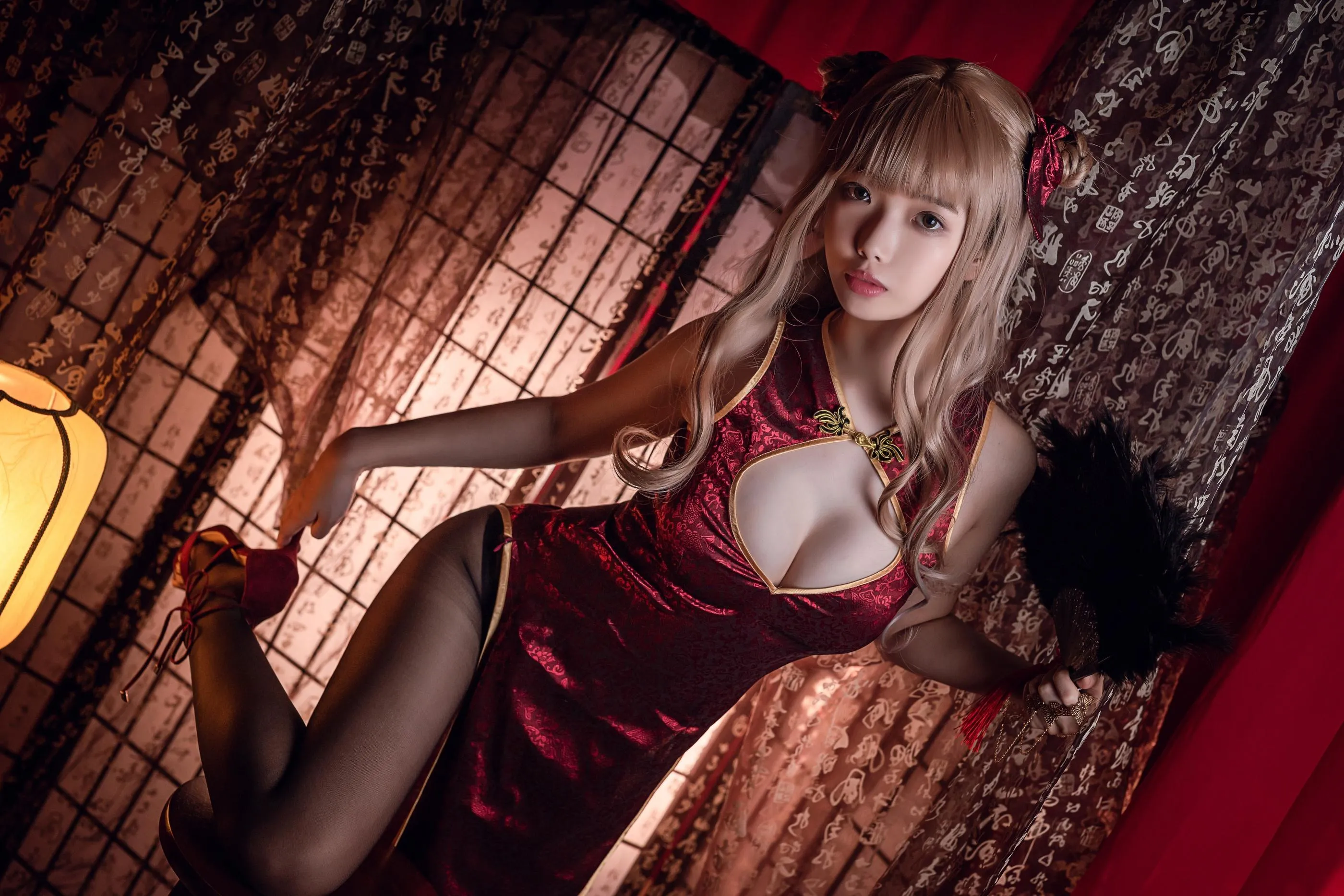 NO.10 雯妹不讲道理-黑丝T-back [14P]插图8